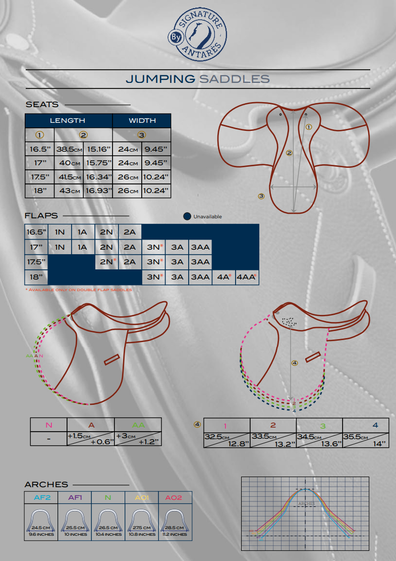 Antarès Signature Jumping Saddle - Calf Lined - Special Order