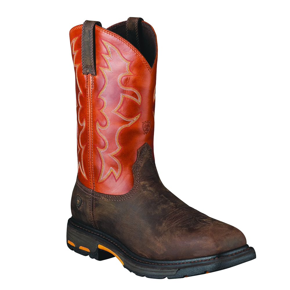 Ariat steel top toe western boots