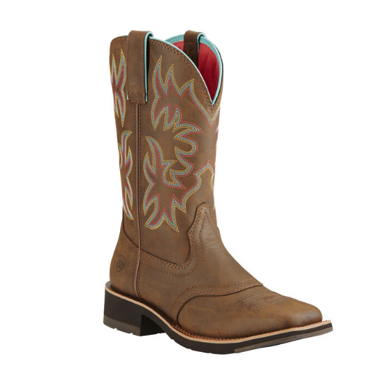Ariat® Women's "Delilah" Western Boots - Toasted Brown