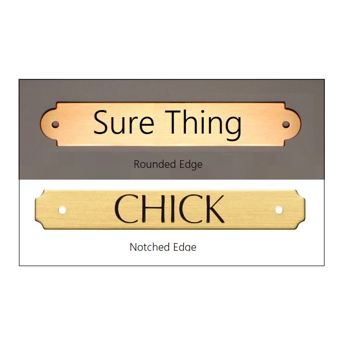 Brass Custom Halter Name Plate