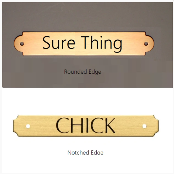 Brass Custom Saddle/Tack Box Name Plate