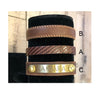 Leather Bracelet with Brass Name Plate