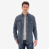 Wrangler® Men's Denim Western Shirt - #MS1039W