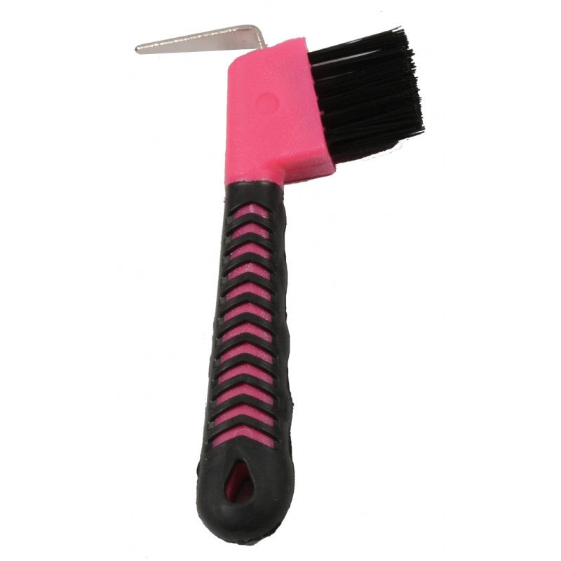 Soft Grip Hoof Pick with Brush
