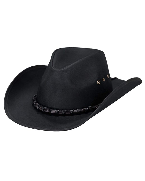 The Outback Trading Company "Bootlegger" Oilskin Hat - Black