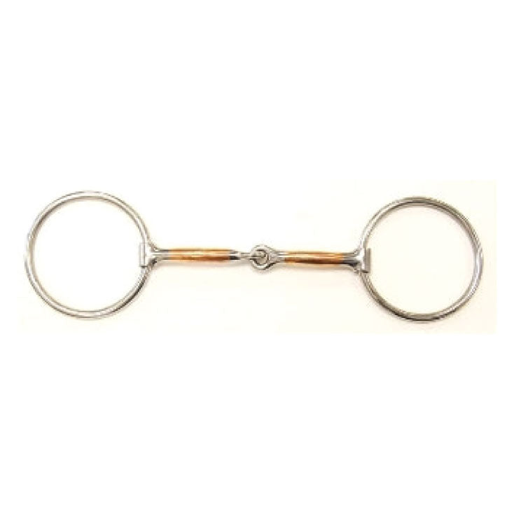Loose Ring Steel Snaffle with Copper Mouth