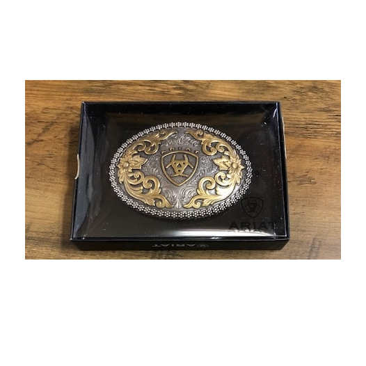 Ariat Logo Oval Belt Buckle