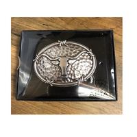 Ariat Oval Steer Head & Barb Wire Buckle