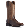 Ariat Women's "Round Up" Wide Square Toe Western Boot - Arizona Brown