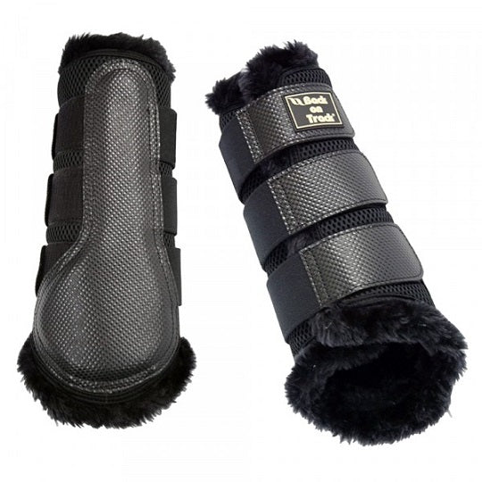 Back On Track® 3D Mesh Brush Boots with Faux Fur
