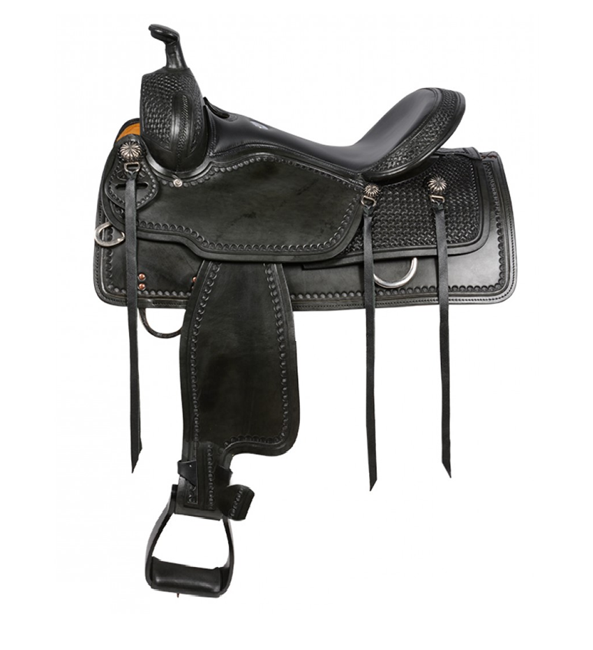 SIERRA Sylvester Black Western Trail Saddle