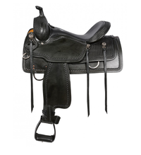 SIERRA Sylvester Black Western Trail Saddle