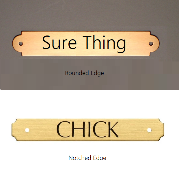 Brass Custom Halter Name Plate