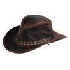 The Outback Trading Company "Hemlock" Leather Western Hat - Brown