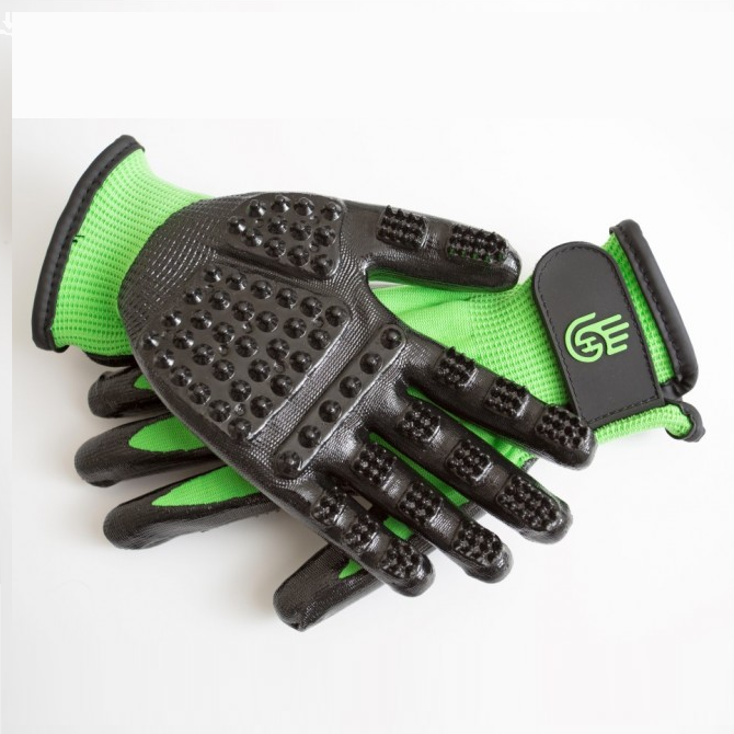 Hands on hot sale pet grooming gloves