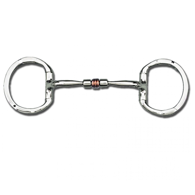 Myler Eggbutt Bit w/ Hooks MB03