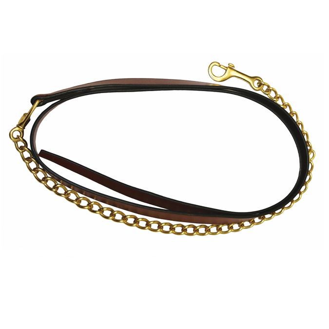 HDR Leather Lead with Chain