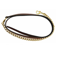 HDR Leather Lead with Chain