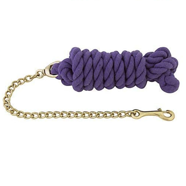 Cotton Lead Rope with Chain
