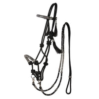 Country Legend Rope & Rawhide Bitless Bridle w/ Reins