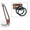 Safety Stirrup Replacement Rubber Rings with Leather Loops